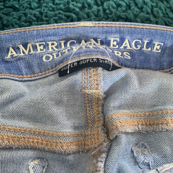 AMERICAN EAGLE SUPER LOW JEGGING JEANS SIZE 0 - Picture 5 of 5